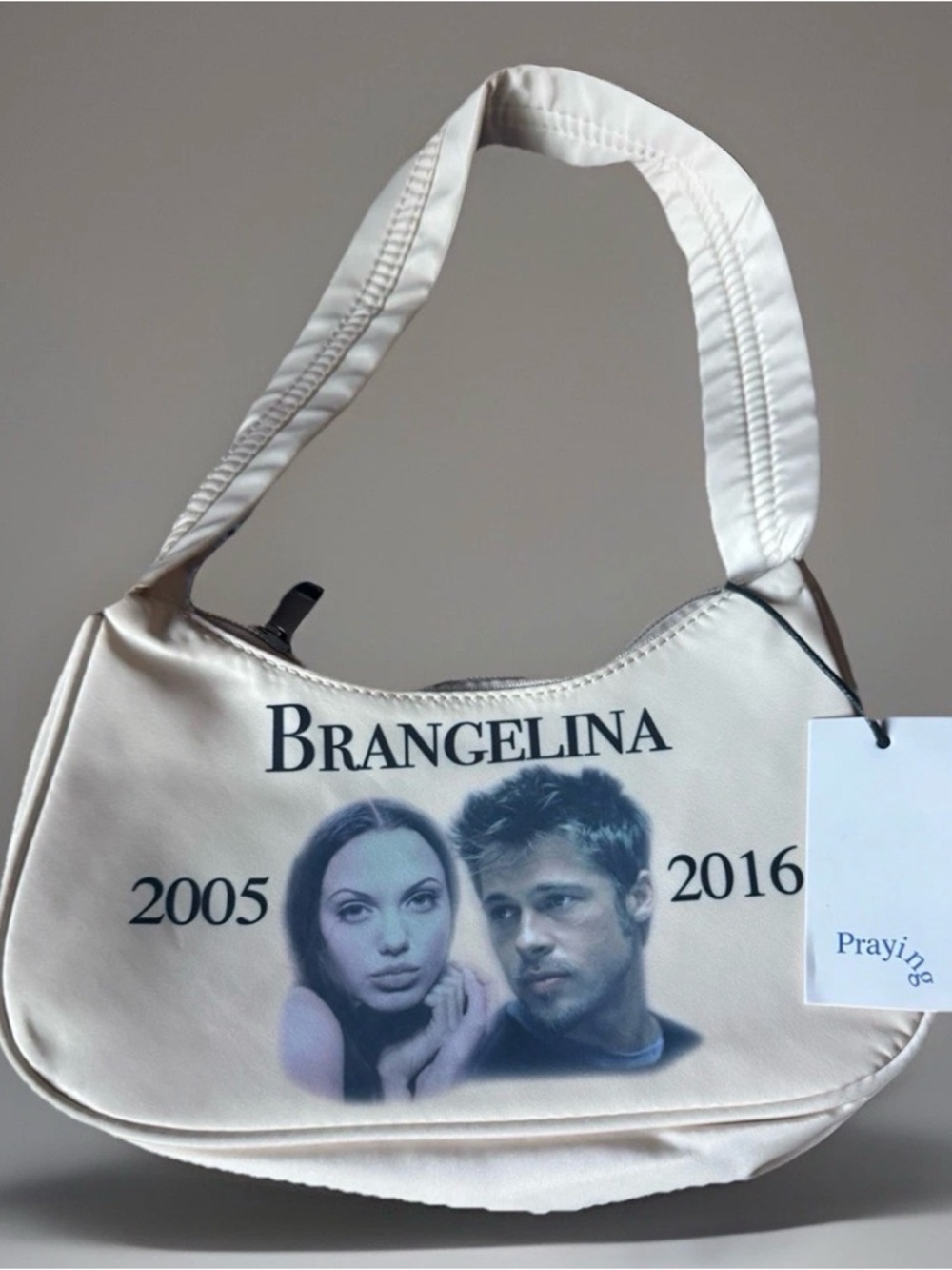 Praying “God’s Favorite” Rare Vintage Brangelina 2005-2106 Small Handbag New